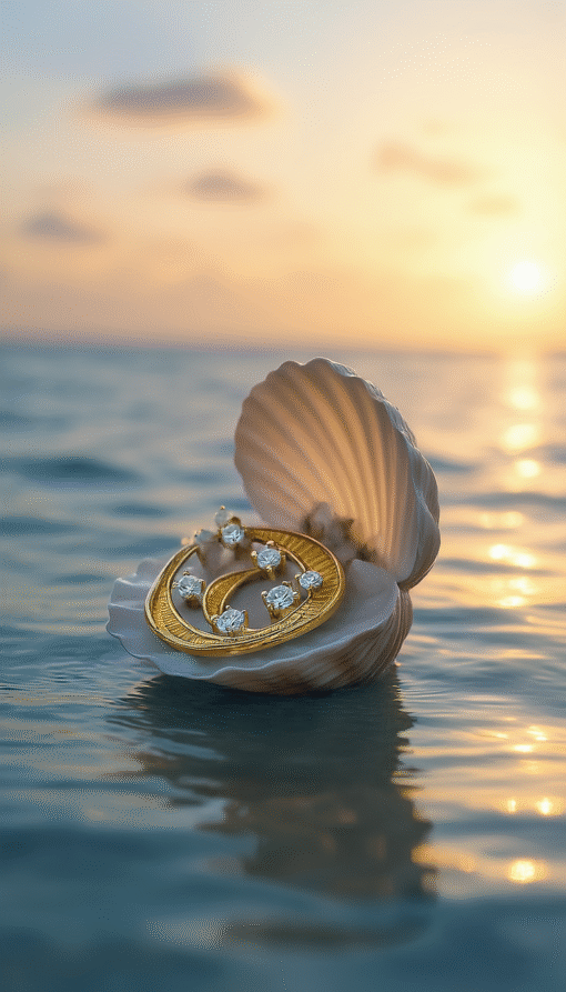 Sterling Silver Pendant with Gold Plating and white Crystals - Image 2